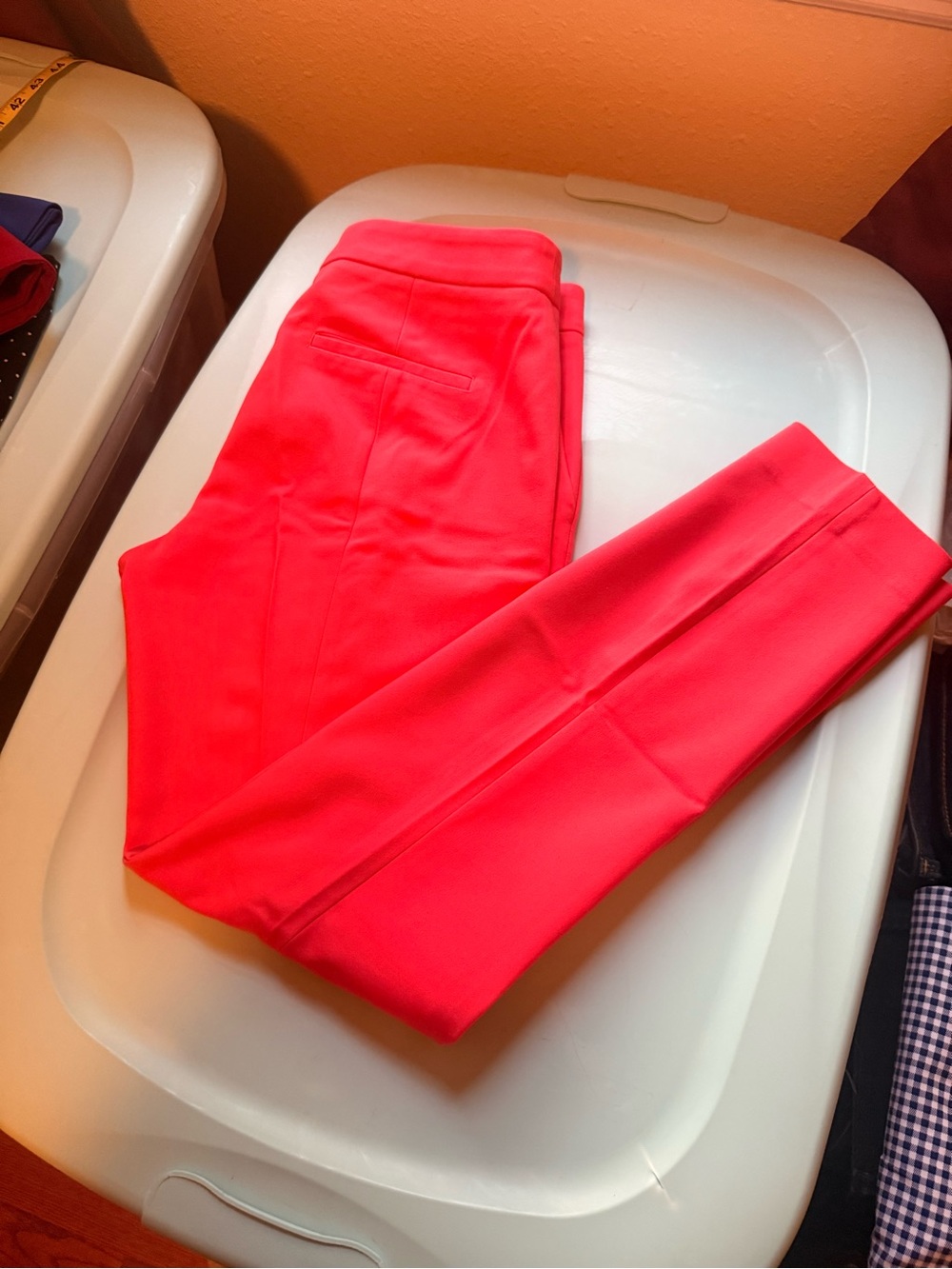 Express Columnist Coral/Pink Tailored Pants